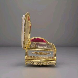 Vintage Collectable Sankyo Grand Piano Music Box Plays Fleur Les